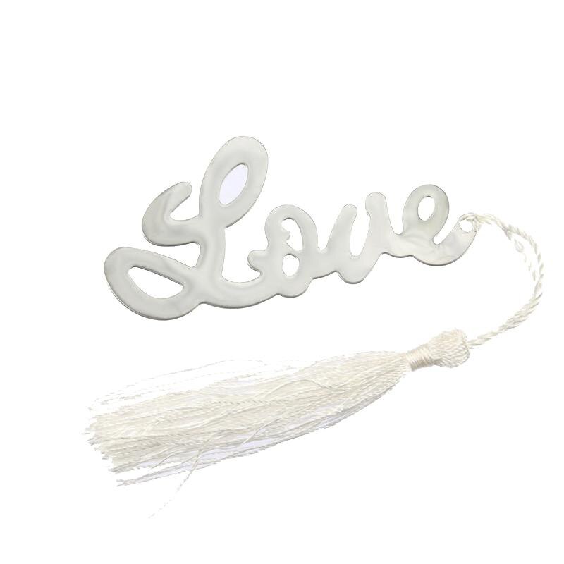 1PC Mini Stylish Bookmark Stationery Silver Color Metal Bookmarks Style: G