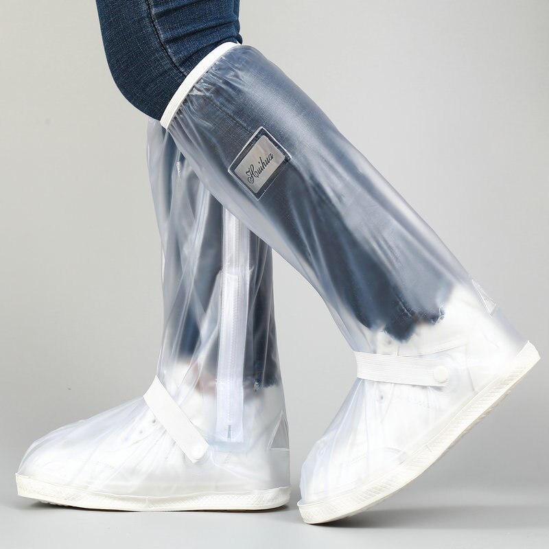 Cubiertas impermeables para zapatos, cubiertas gruesas para calzado de , impermeables, para ciclismo al aire libre: Blcak XL