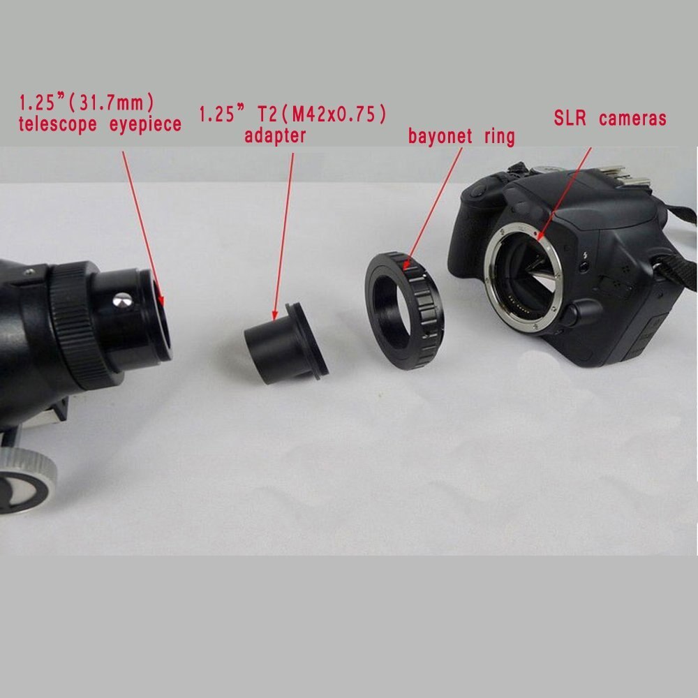 1.25 Inch T-mount - Can Use Together with T-ring Telescope astronomic adapter