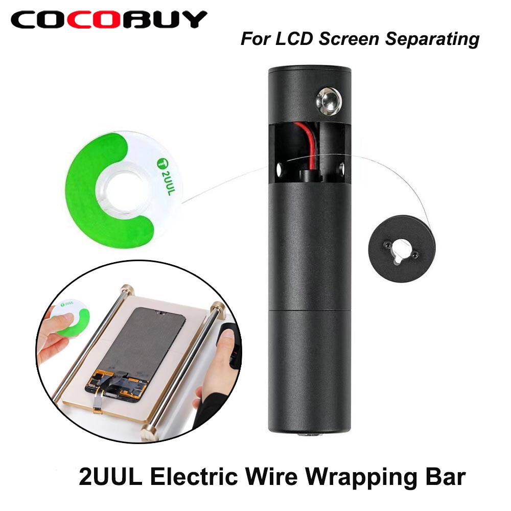 2UUL Electric Wire Wrapping Bar Steel Wire Rod For LCD Broken Glass Cutting Remove Mobile Phone Screen Separating Repair Tools