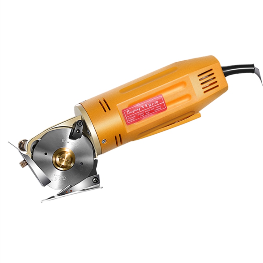 DC220V 170W Handheld tarcza nożyce elektryczne tkaniny tekstylne bawełniane nóż maszyna robić cięcia tkanin krawiec narzędzie