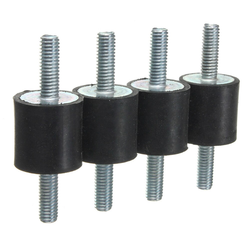 4 Pcs Rubber Buffer Mounts 20x20mm Male M6 Generat... – Vicedeal