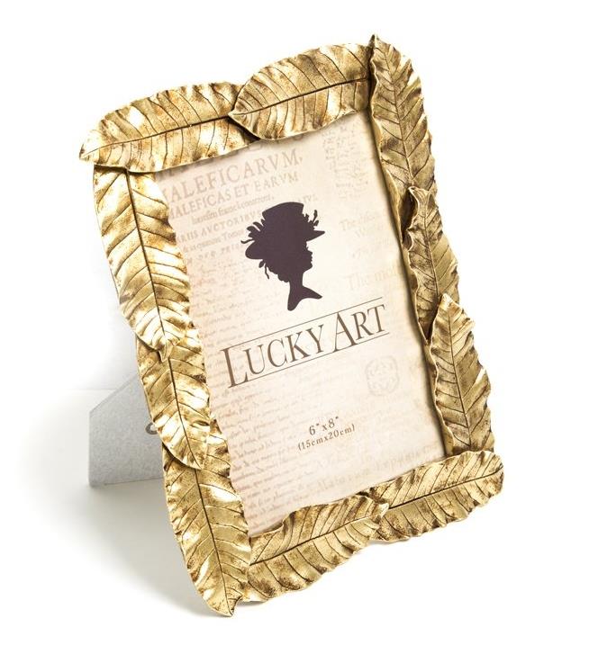 Star Decor Gold Leaf Frame 15*20 cm