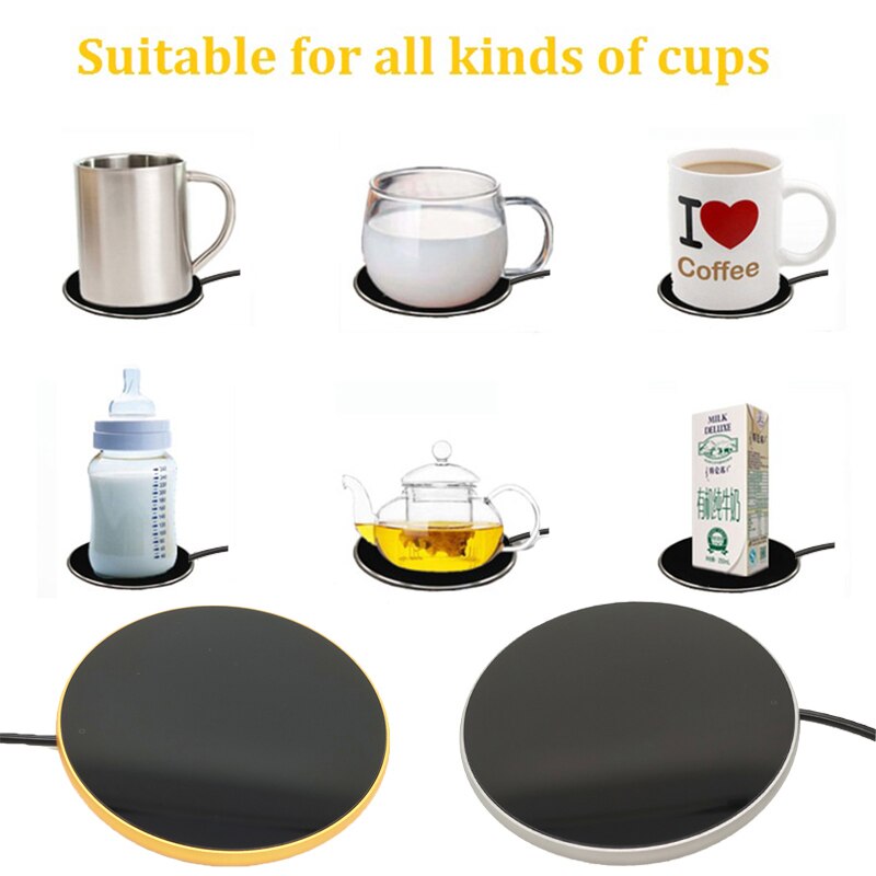 Base de aquecimento de metal para café, base aquecedora de metal com temperatura constante