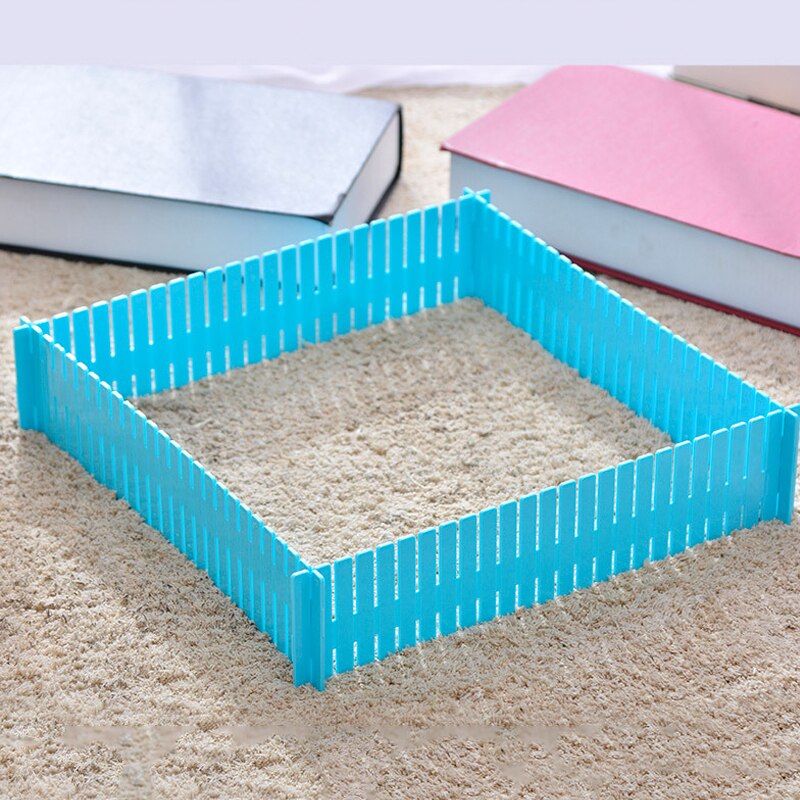 2pcs Plastic DIY Grid Drawer Adjustable Separator Divider Cabinet DIY Grid Household Necessities Storage Organizer Tools