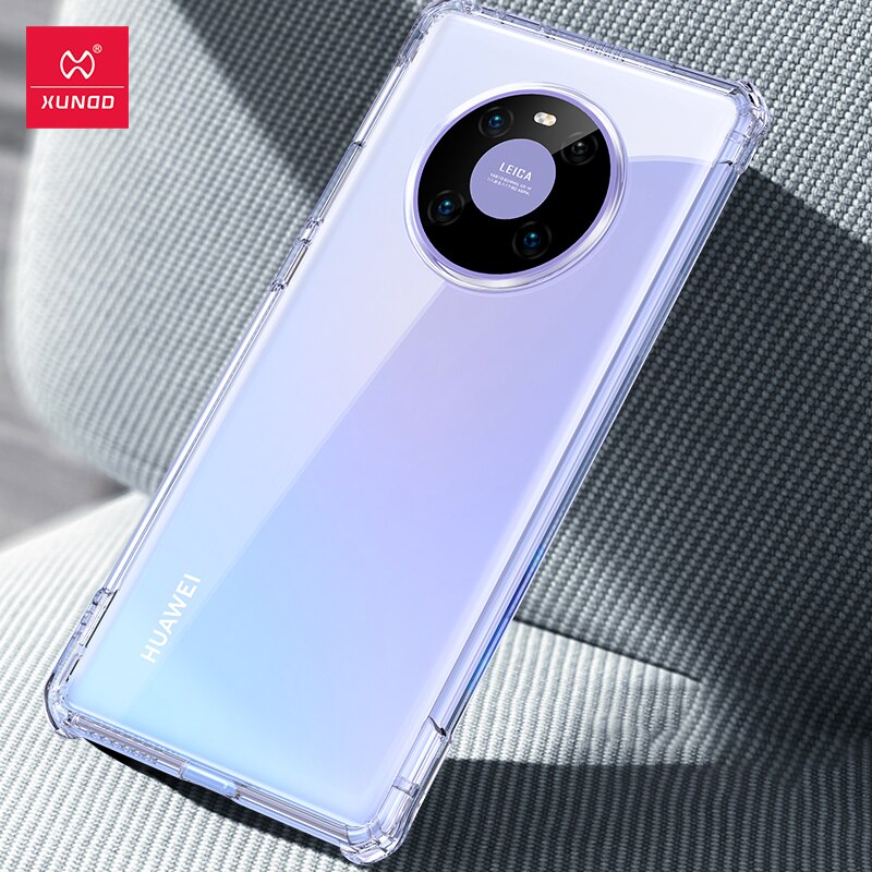Xundd Case For Huawei Mate 40 Mate 40 Pro Plus Case Shockproof Transparent Glove Glass Cover For Mate 40 Pro Mate 40 ProPlus: For Mate 40 / Clear / Case and Glass