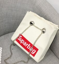 Tas vrouwelijke koreaanse versie van de schoudertas draagbaar klassiek minimalistisch bai da bao: Wit