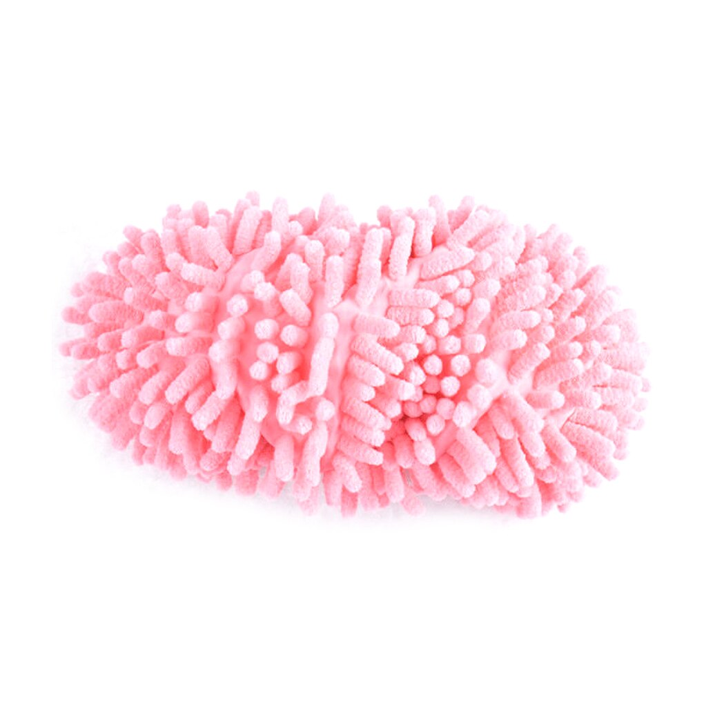 Faul Wischen Schuhe Abdeckung Waschbar Chenille Faser Haus Boden Reinigung Staub Mopp Hausschuhe Fuß Socken Mopp Schuhe Staubtuch Tuch: 1Stck Rosa