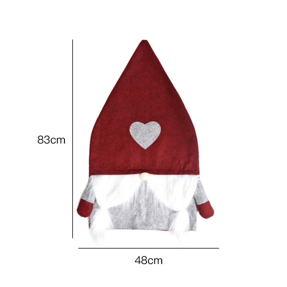 Santa Hat Chair Covers Christmas Decor Dinner Chair Xmas Cap Sets Dinner Table Hat Chair Back Covers For Home: G1