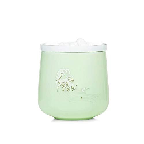 Voksen begravelse urne evig håndlaget kremering urne til menneskelig aske ferdig til å hedre og huske din kjære: Grønn -2