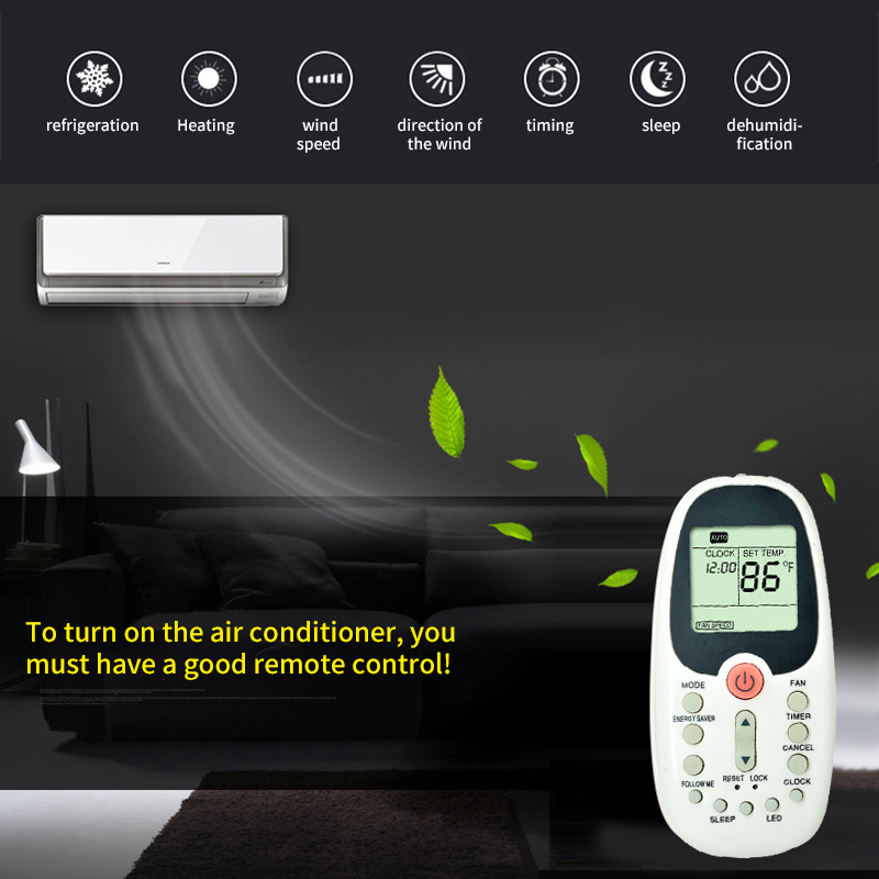 Mini Air Conditioner Controller For Midea Air Conditioner R06/BG RO6/BGE R06/BGCE Air Conditioning Remote Control Replacement