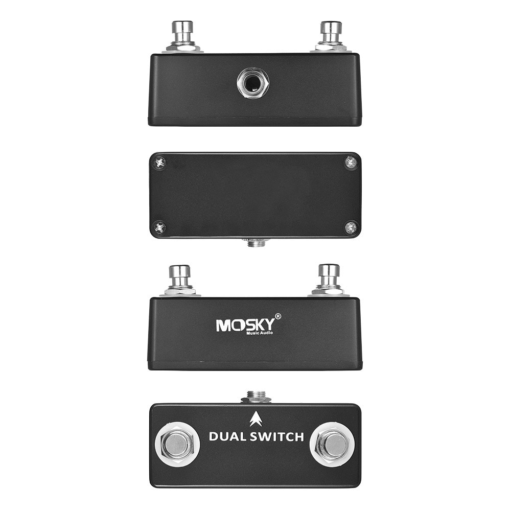 MOSKY DUAL SWITCH Guitar Pedal Dual Footswitch Foot Switch Guitar Effect Pedal Full Metal Shell Guitar Parts & Accessories