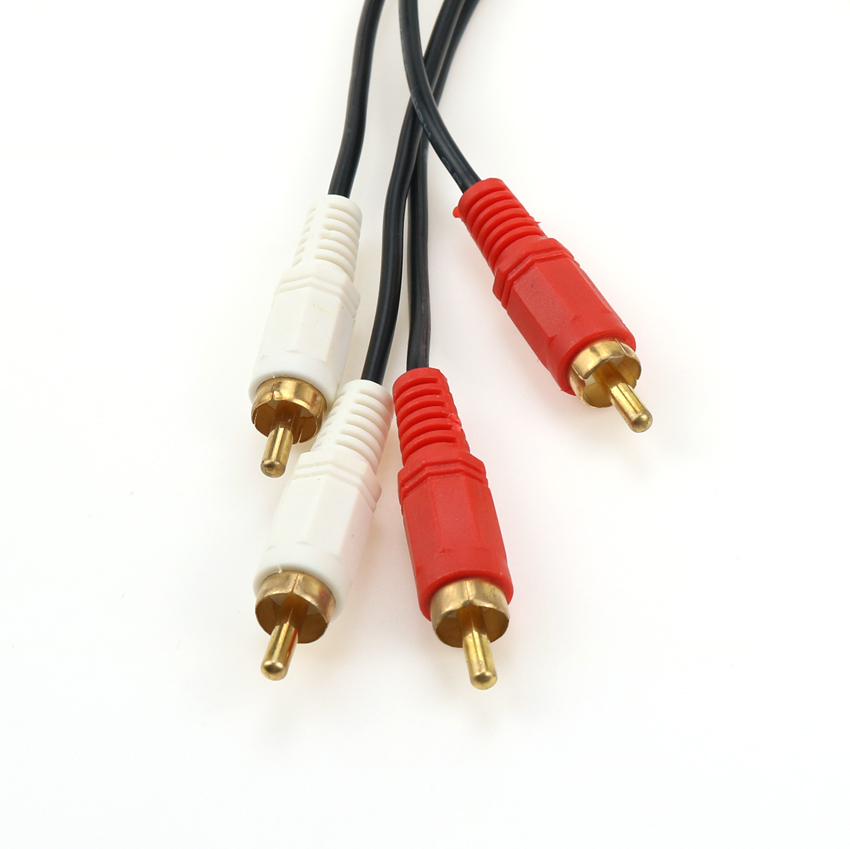 2RCA Male Naar 2 Rca Male Audio Video Kabel Rca Audio Splitter Kabel Voor Dvd Geluid Tv Box Luider 1.5M