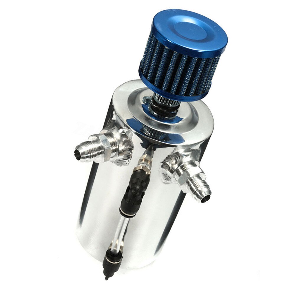 Dropshipping di stile dell'automobile del motore di corsa dell'automobile della lega del filtro da 500ml dello sfiatatoio del serbatoio dell'olio da 0,5 litri