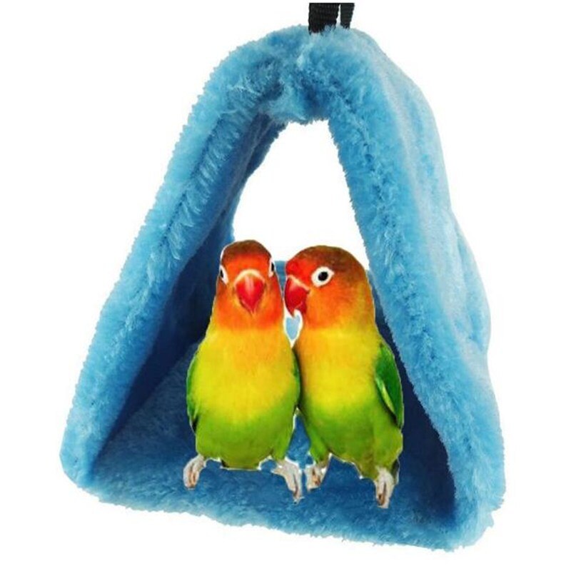Winter Slaap Papegaai Nest Huisdier Vogel Pad Stapelbed Papegaai Parkiet Budgie Warm Hangmat Kooi Hut Tent Bed Opknoping Cave Pluche dier Kooi