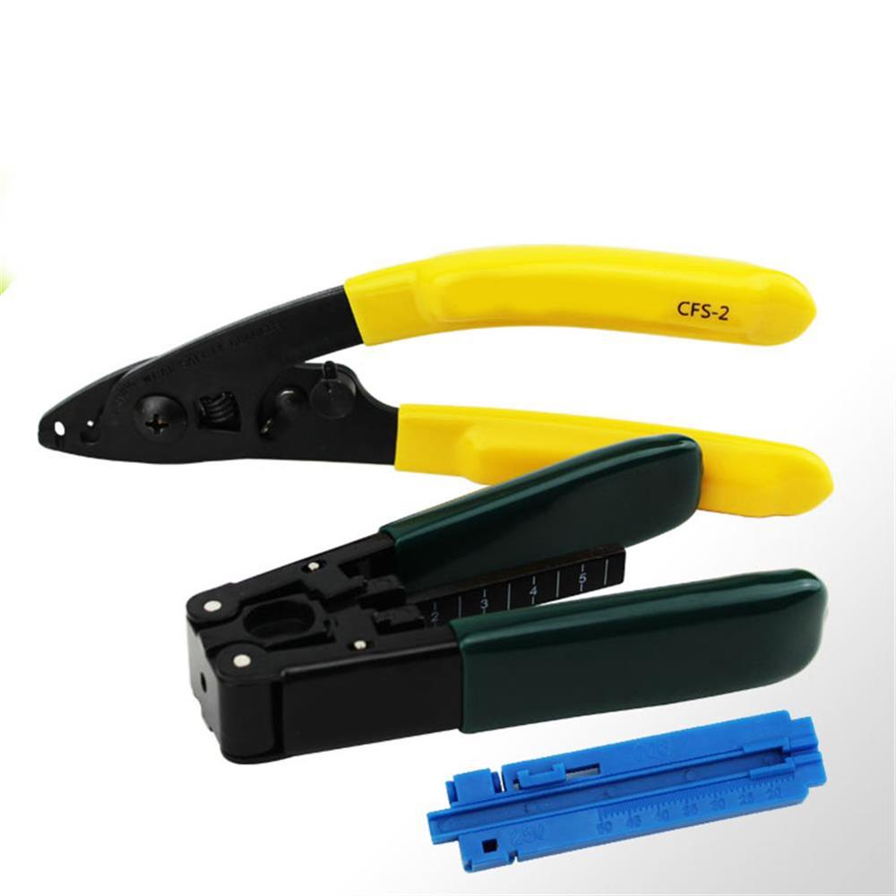 12 Stks/set Ftth Glasvezel Tool Kit Met Fiber Cleaver -70 ~ + 10dBm Optische Power Meter Visual Fault lcator 5Km