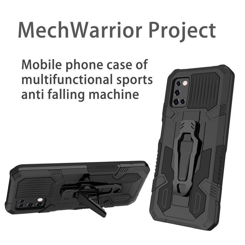 Armor Case For Samsung Galaxy A03s Case Shockproof Belt Clip Holster Cover For Samsung A03s SM-A037F/DS 6.5&quot; Coque Funda