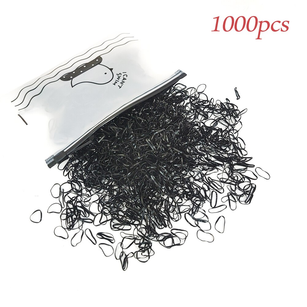 Coleteros elásticos de varios colores para niña, gomas para el pelo, Mini anillos para el pelo, banda de goma para niña, accesorios para el cabello de princesa: 1239-F-1