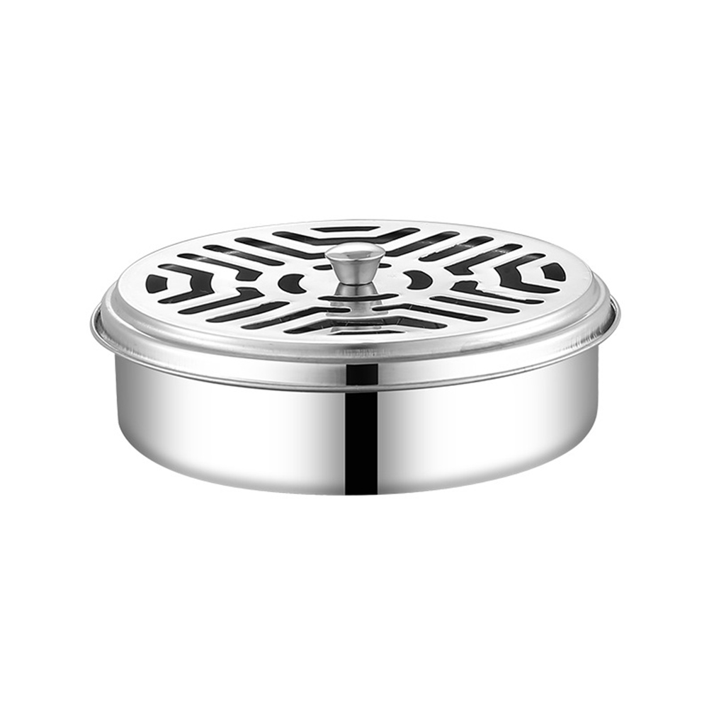 Muggenspiraal Houder Doos Rvs Stalen Anti Mug Spiraal Doos Met Deksel Muggenspiraal Brander Voor Kamperen Vissen