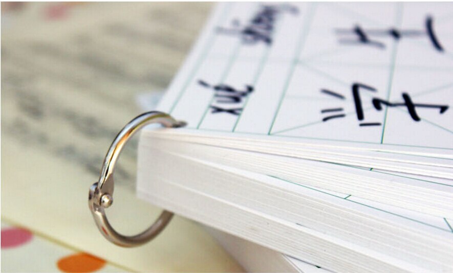 Wit Leeg grid rijst Draagbare notebook schrijven pinyin Chinese tekens kaarten, pak van 2, maat 11 cm * 8 cm, 100 vellen in totaal