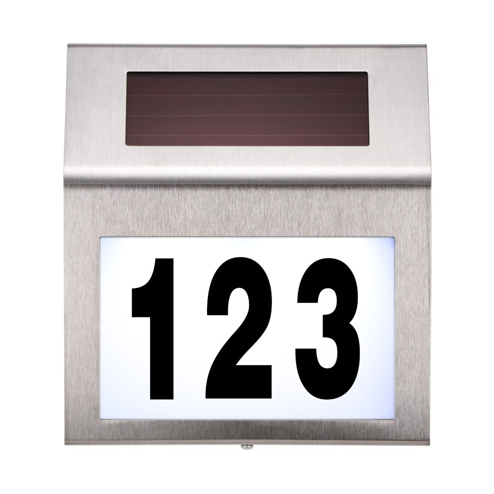 House Number Outdoor Motion Sensor Door Number Light Home Letter Number Stickers Solar Waterproof Wall Lamp Door Number