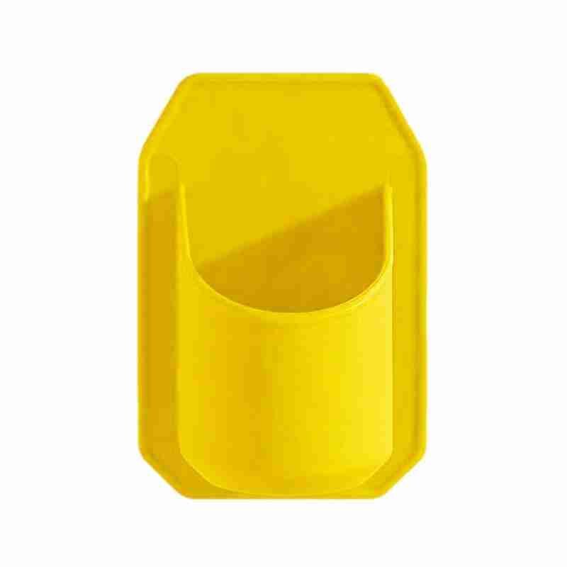 Soporte portátil para copas de vino, soporte de plástico fijo para copas de pared, color negro, H8D6: YELLOW