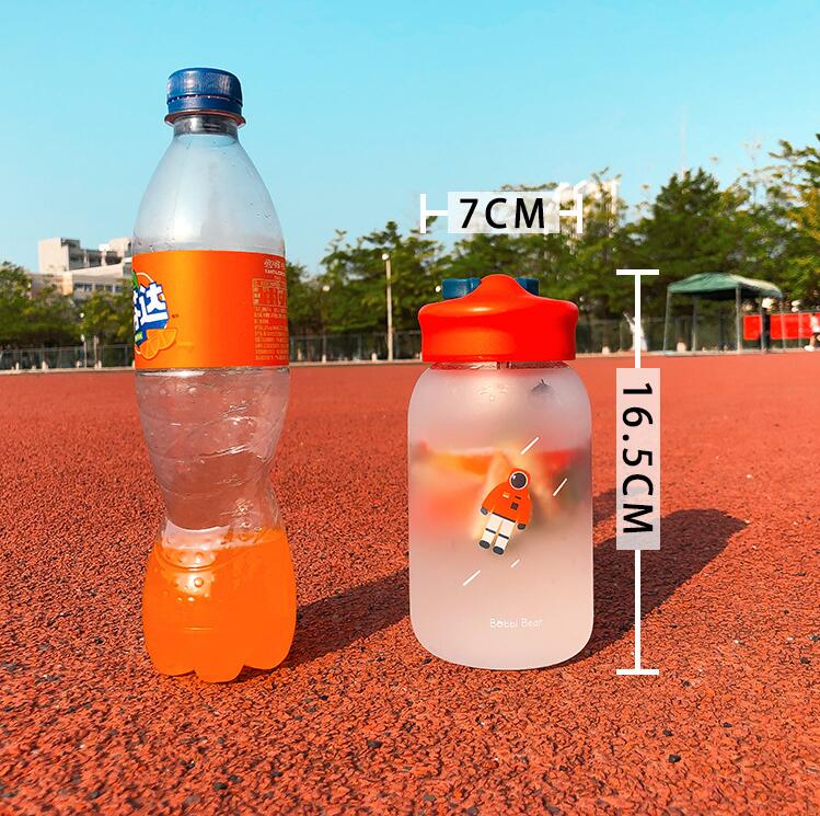 ZOUNICH Wasser Flasche Sport Protein Shaker Glas Flasche eins Nette Universum Ich bin Freien Reise Tragbare Dicht Trinken Flasche 450ml