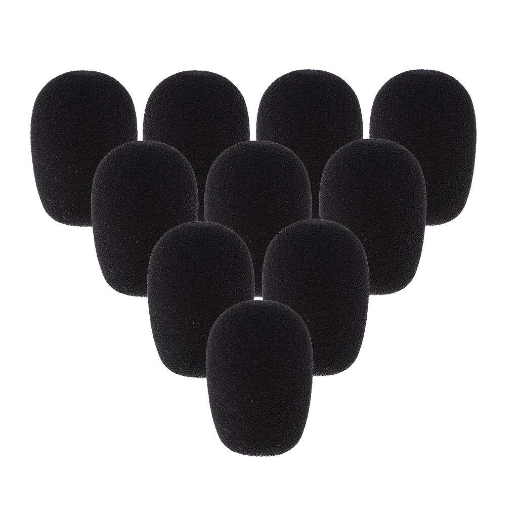 10 Stuks Condensator Microfoon Microfoon Voorruit Foam Mic Microfoon Cover Bescherming