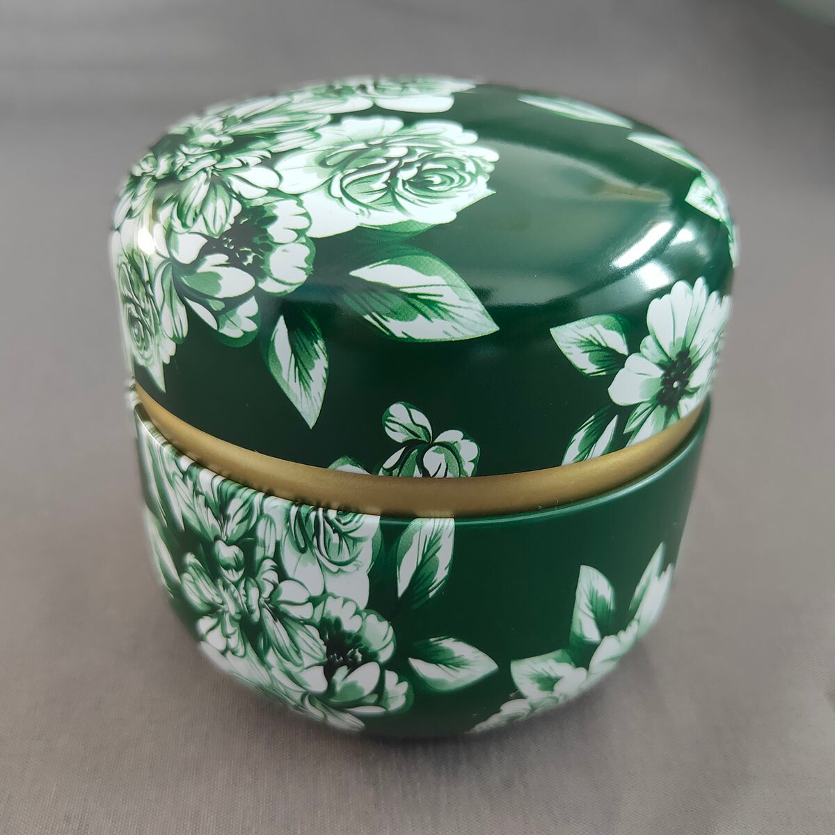 Mini Tea Storage Containers Tea Coffee Tins Flowers Pattern Food Storage Box for Herb Candy Chocolate Sugar Spices Candle: style 12