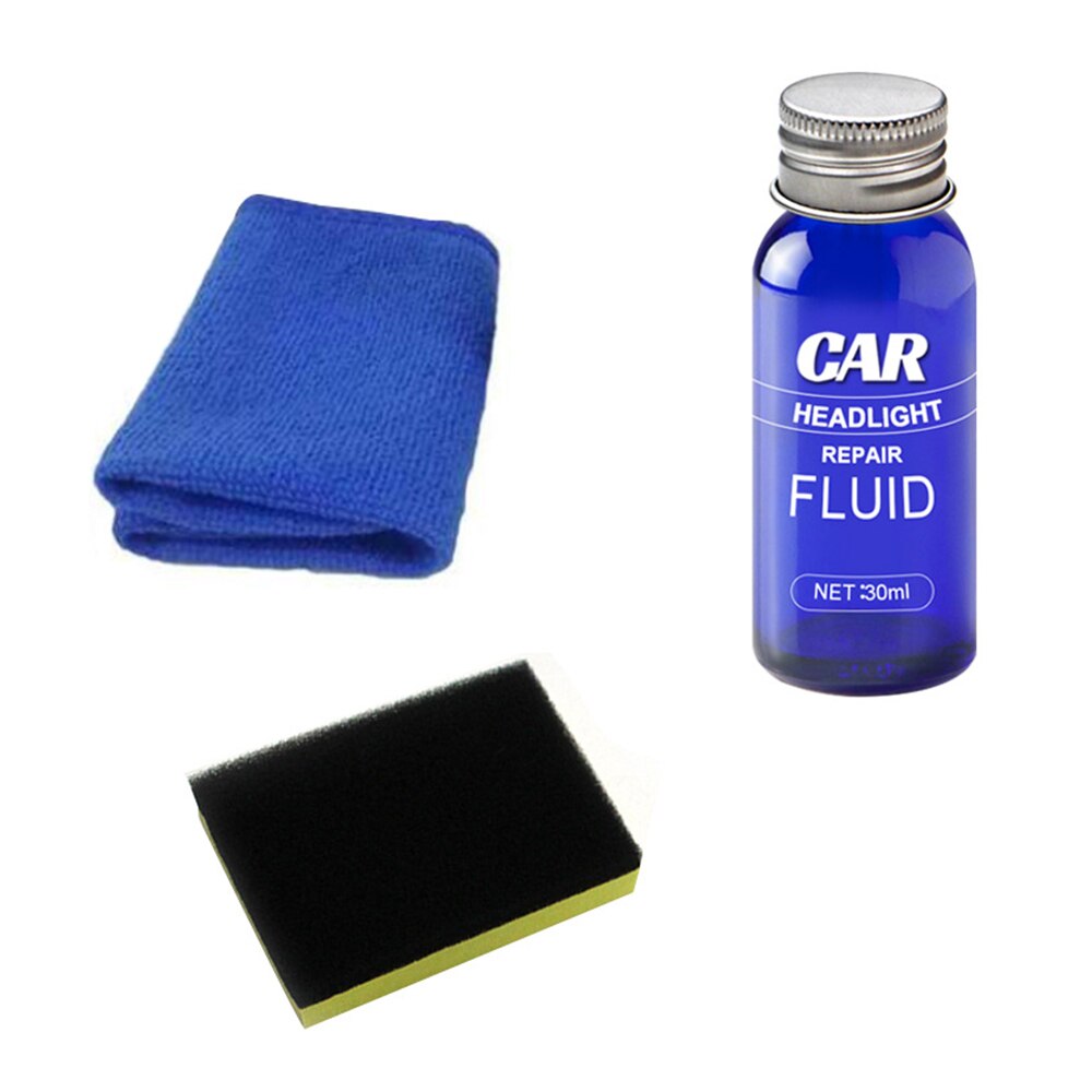 10/30/50ml Car Headlight Repair Fluid Refurbishment Liquid Car Headlight Restoration Wash Headlight Polish Headlight Repair Kit: 30ml