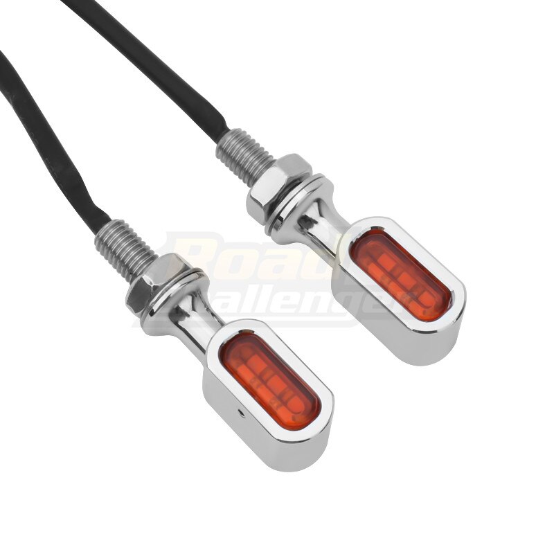 2XMotorcycle Rear Mini LED E Mark Turn Signal Light Running Indicator Lamp For Harley Sportster XL Bobber Chopper Cafe Racer: Style1