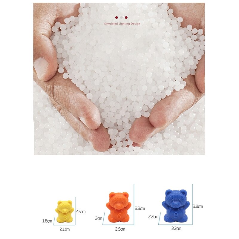 Tellen Beer Game Gewicht Baby Speelgoed 3G/6G/9G/12G Kids Experiment Math materialen Kleurrijke Matching En Sorteren Speelgoed