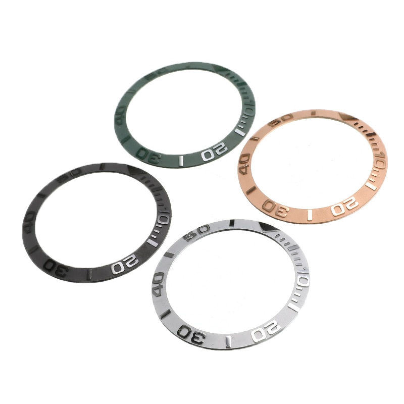 38mm zegarek ceramiczny Bezel wkładka robić 40mm mężczyzna zegarek twarz wewnętrzna średnica 30.7mm zegarki Bezel zegarek wymiana obudowy akcesoria