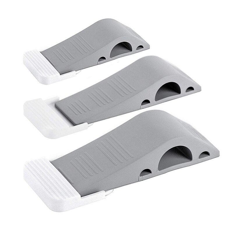 Arrêtoir de porte antidérapant en caoutchouc 3 pièces | Protection de sécurité pour bébé, Anti-Collision, arrêt de porte, accessoires de chambre pour enfants et maison