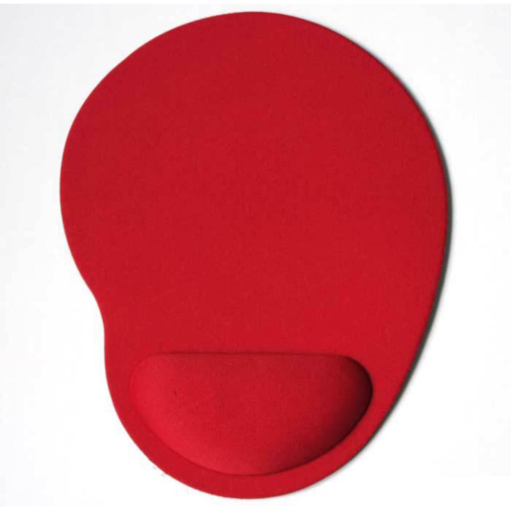 1Pc Effen Kleur Muismat Eva Armband Comfortabele Muizen Mat Voor Game Computer Pc Laptop Valentijnsdag: Red
