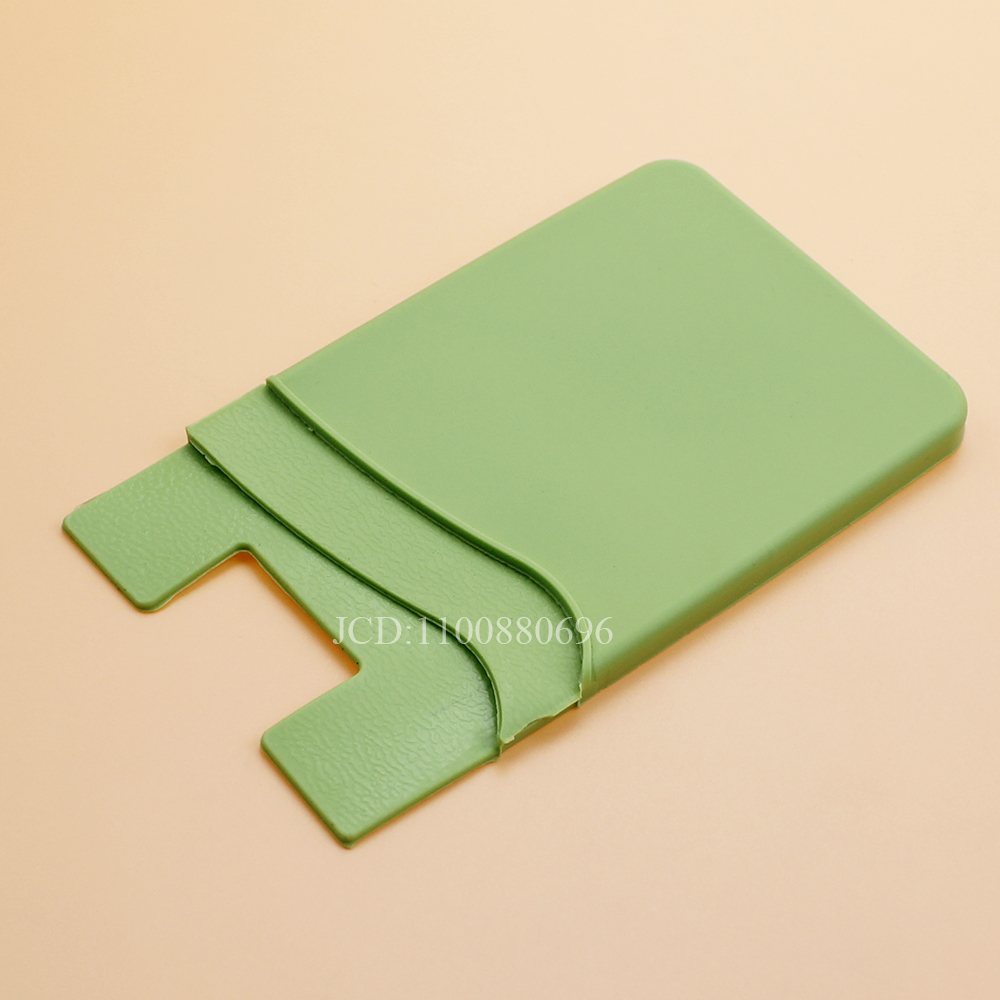 Tarjetero de silicona para teléfono móvil, funda tipo billetera, bolsillo para casi todos los teléfonos móviles: Zafiro