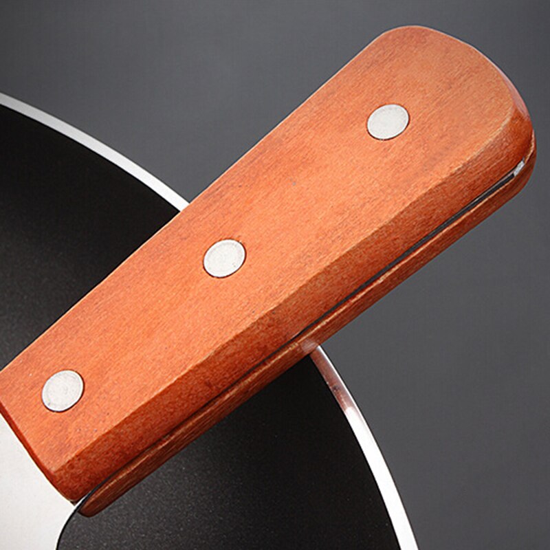 Acier inoxydable crêpe tourneur métal spatule Scoop plat Burger Pizza Grill Flipper manche en bois vaisselle cuisine BBQ outils