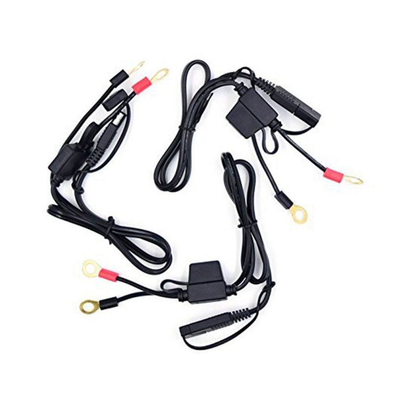 12V Charger Cable For Motorcycle Battery Terminal Quick Disconnect Cable Motorcycle Battery Output Connector