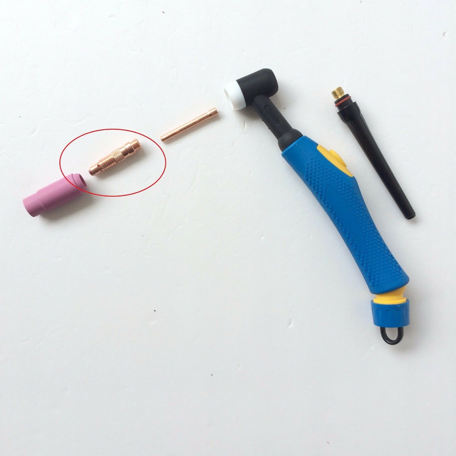 15pcs TIG Kit Collet Collet Body Nozzle Welding Torch Comsumables Connector For WP17 18 26 Series