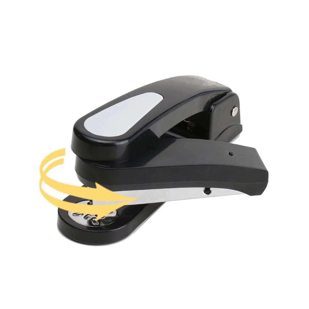 360 Graden Roterende Nietmachine Hoofd Desktop Nietmachine Met Nietjes Scherpe Beitel Voor Kantoorbenodigdheden School Thuis