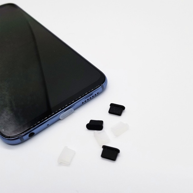 Usb opladningsport type c støvstik ladeport 10 stk 5 stk silikone cover til samsung huawei xiaomi smartphone tilbehør