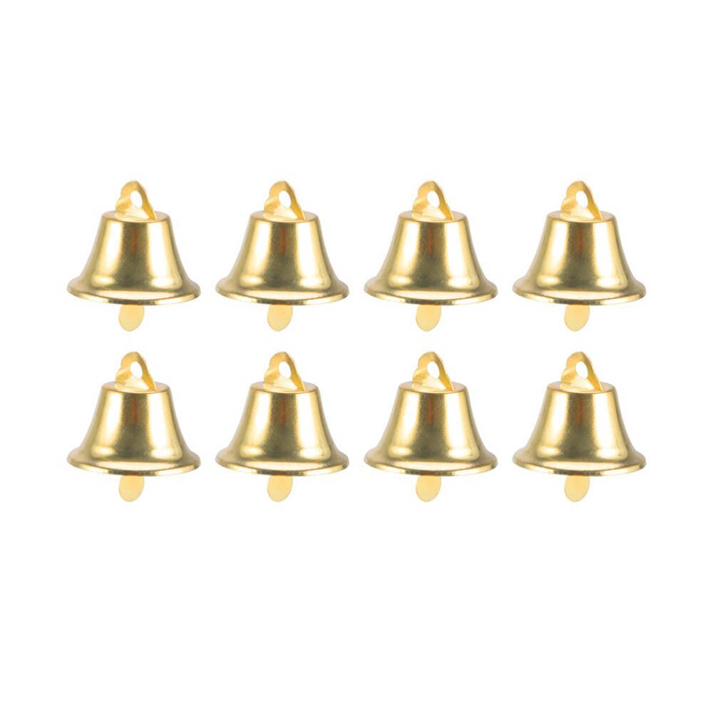 35Pcs Kerst Ijzeren Bel Diy Medeplichtige Kerst Mini Bel Opknoping Hanger Decoratieve Props Decor(Golden)
