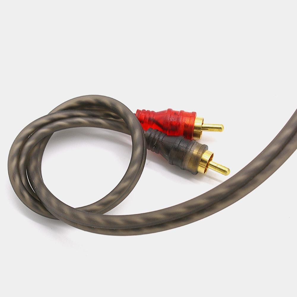 Audio Cable Copper Audio Cord Line Amplifier Braided Cable For Car Audio System