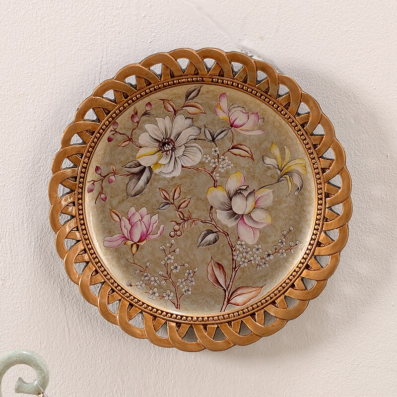 Porcelain Plate for European wall pendant restaurant American decorative plates living room decorations tourist souvenir: 1048