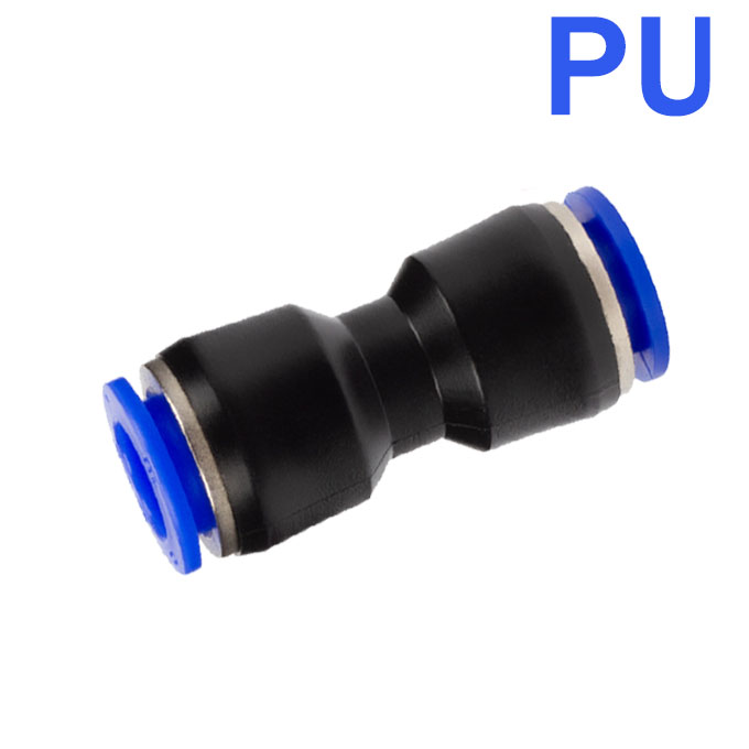 Pneumatiske fittings hurtigkobling luftslange rørforbindelser plast pu py  pe 4mm 6mm 8mm 10mm 12mm stik ind i stikkontakt: Gennemsigtig / 1/2 "