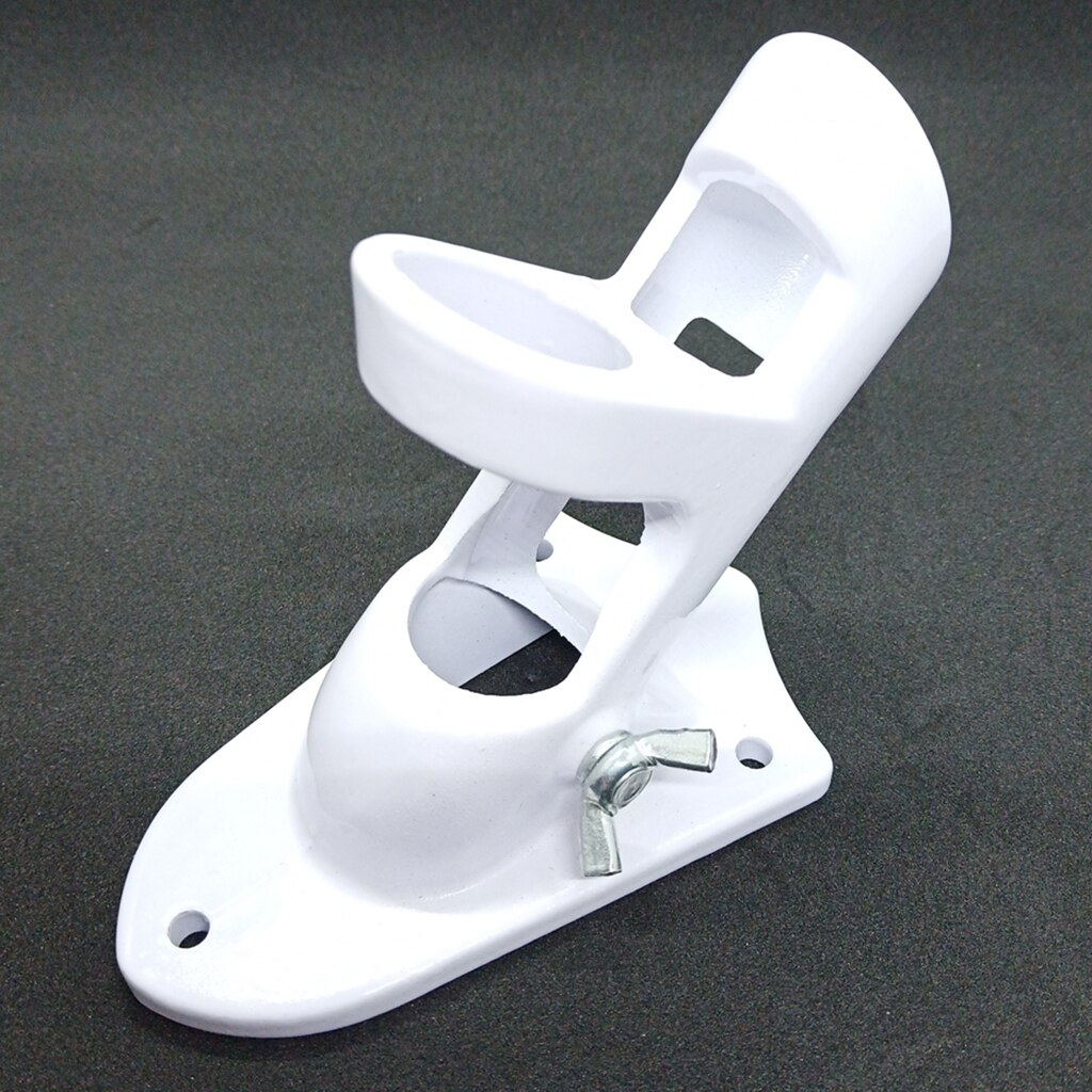 2-Position Flag Pole Holder Wall Mounting Bracket with Hardwares , Fit 1 inch Dia. Poles