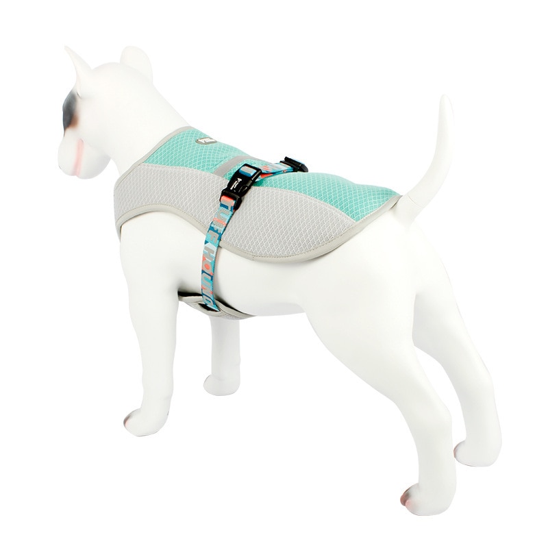 Hund kylväst jacka sommar andas mesh kylsele hundar justerbar reflekterande värmeslag kläder kappa husdjur kläder