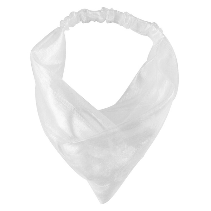 Vrouwen Mesh Twist Knoop Brede Hoofdband Holografische Glanzende Kleurrijke Party Haarband B2QE