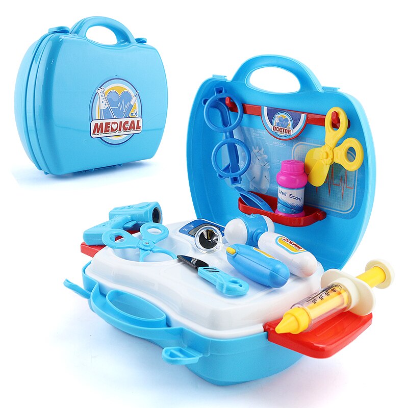 Kinder Doktor Nurse Medizinische Ausrüstung Pretend Play Set Pädagogisches Spielzeug Kinder Rolle Spiele Werkzeuge Zubehör Tragbare Koffer: 4