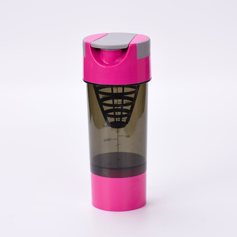 500ML Water Bottle Plastic Direct Drinking Bottle School Water Bottles Shaker Bottle Gourde En Plastique Sport: Pink